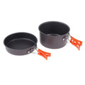3Pcs Non Stick Pot Pan Camping Cookware Set Techmanistan