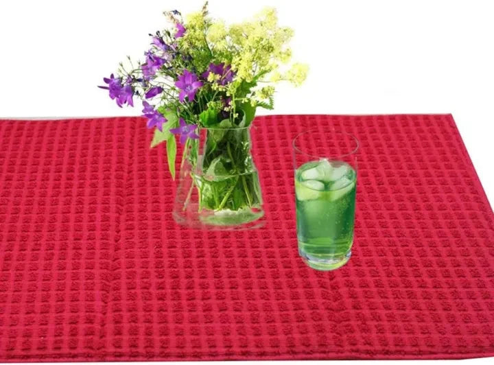Random Color & Design Foldable Microfiber Dish Drying Mat 38 x 50 cm, Space-Saving Lightweight Design Dish Drainer Mat My Store