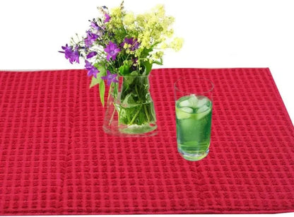 Random Color & Design Foldable Microfiber Dish Drying Mat 38 x 50 cm, Space-Saving Lightweight Design Dish Drainer Mat My Store