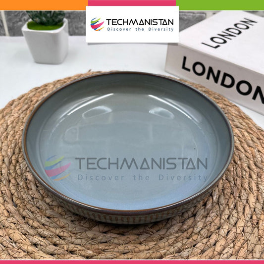 Ceramic Round Serving Plate Techmanistan