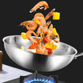 Titanium Wok Frying Pan – Non-Coating Non-Stick Hammered Design