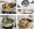 Hammer Pattern Japanese Saucepan with Wooden Handle | Cooking Pot
