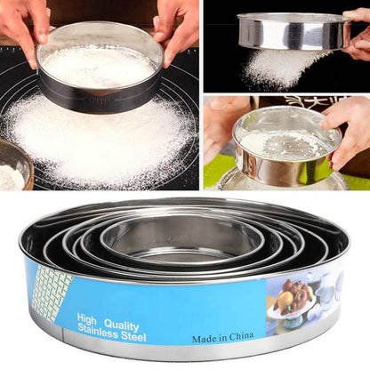 6Pcs Set Stainless Steel Flour Sifter - Techmanistan in Pakistan