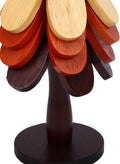 4-Layer Foldable Wooden Tree Design Trivet