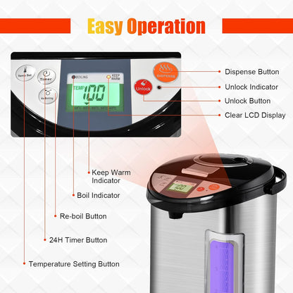 Hot Water Dispenser Instant Electric Thermo Pot for Coffee Tea