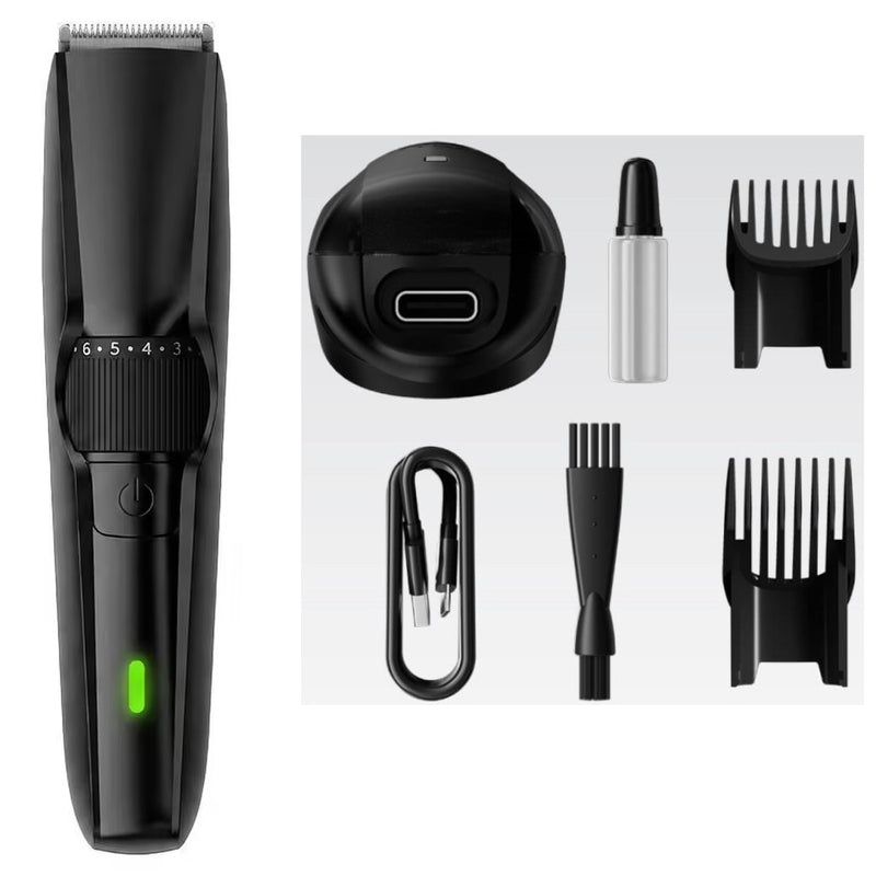 Rechargeable Hair Trimmer for Men with Adjustable Guide Combs