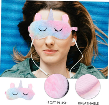 Soft Plush Unicorn Sleep Eye Mask – Random Color