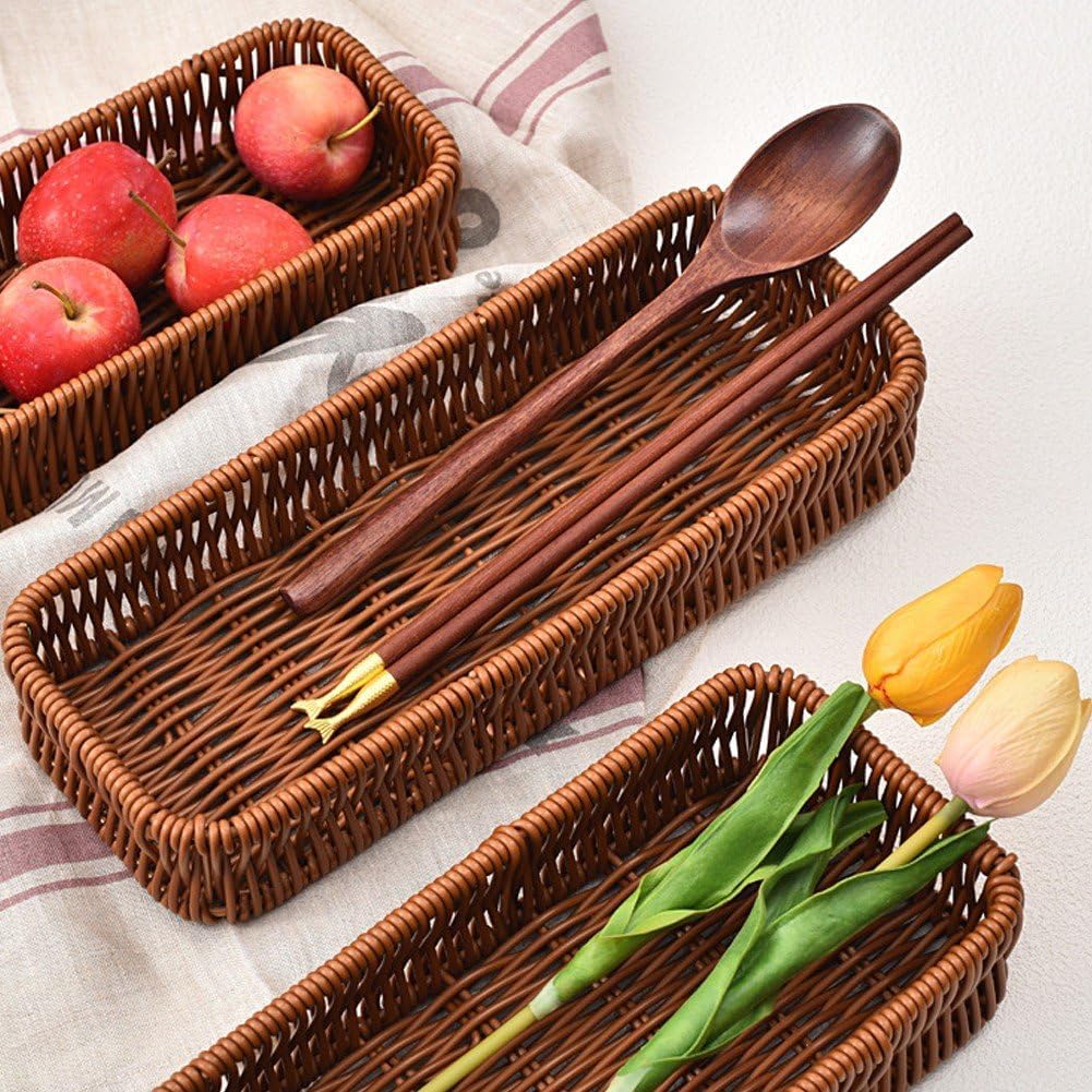 Nylon Wicker Rectangular Cutlery Basket