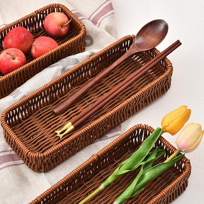 Nylon Wicker Rectangular Cutlery Basket