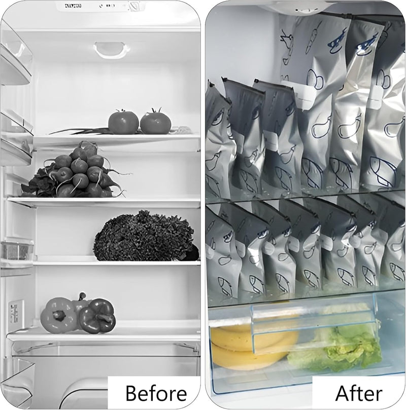 Reusable Aluminium Foil Food Storage Bags with Zip Lock — 10 Piece