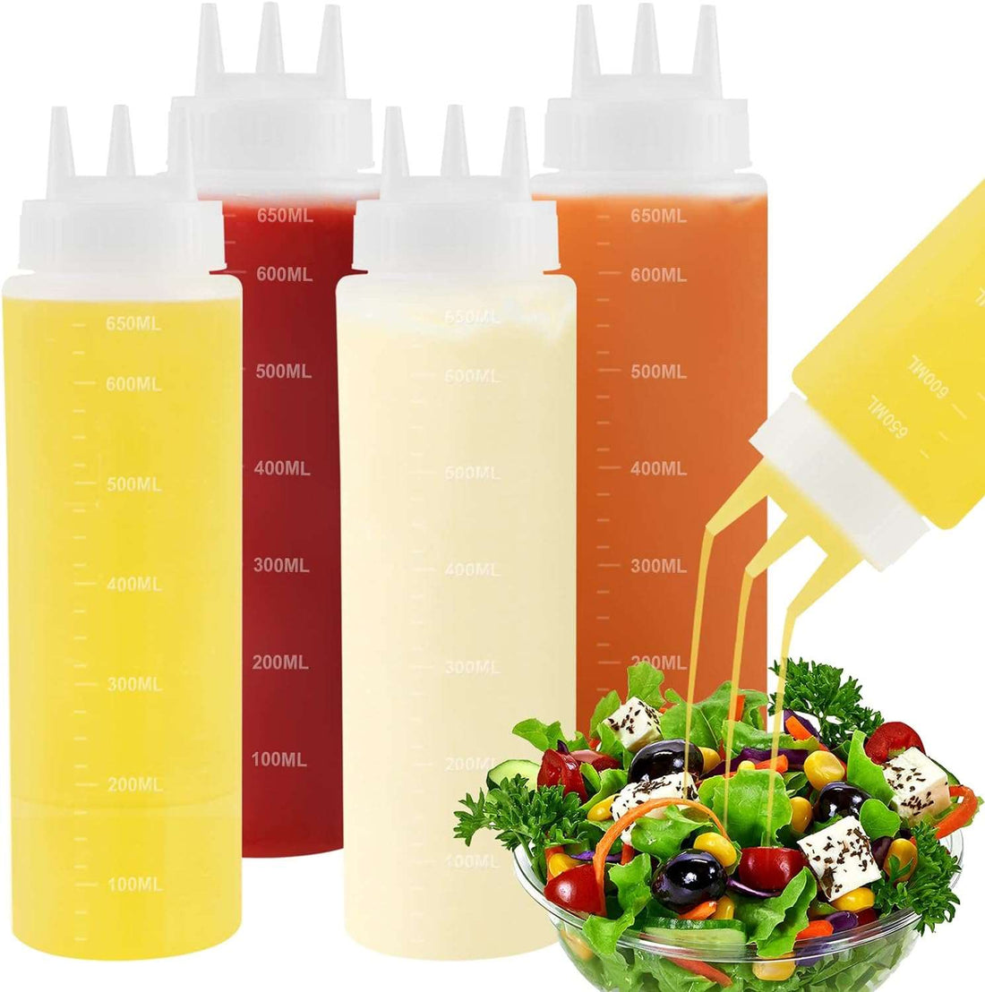 650ml 3-Holes Sauce Bottle