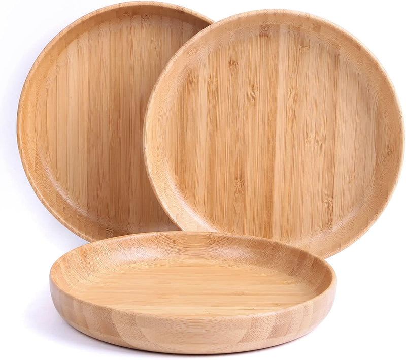Round Bamboo Serving Plate