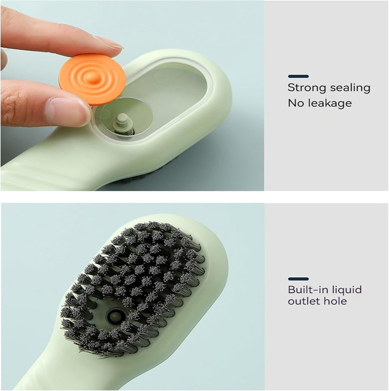 Random Color - Multifunctional Shoe Brush With Soap Dispenser