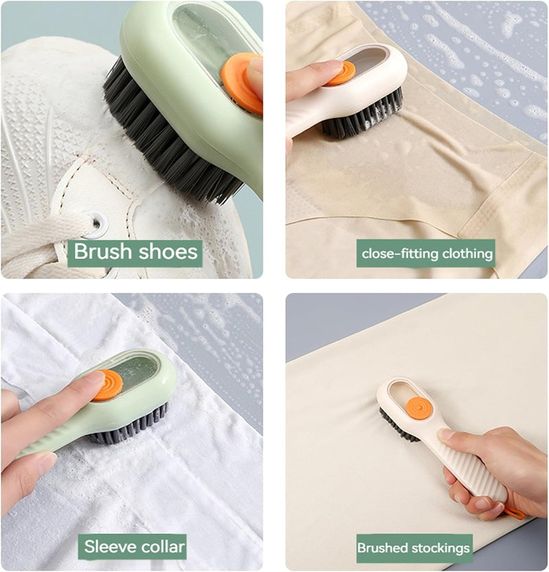 Random Color - Multifunctional Shoe Brush With Soap Dispenser