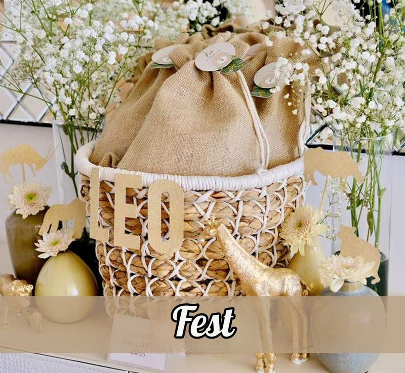 Natural Jute Drawstring Bags, Pack of 10