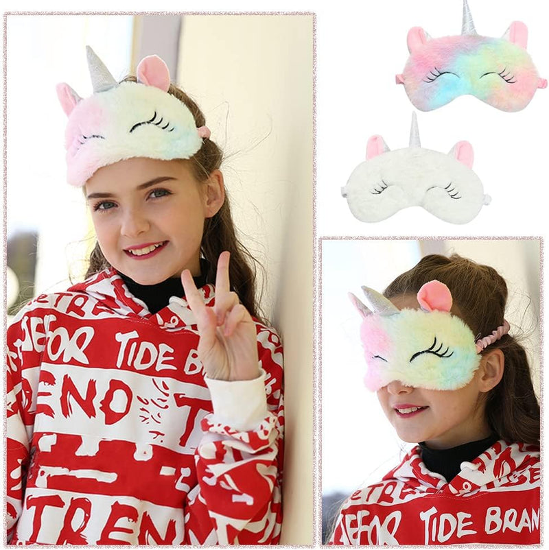 Soft Plush Unicorn Sleep Eye Mask – Random Color