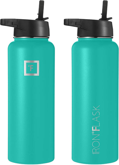 Vacuum Insulated Stainless Steel Sports Water Bottle with 3 Lids