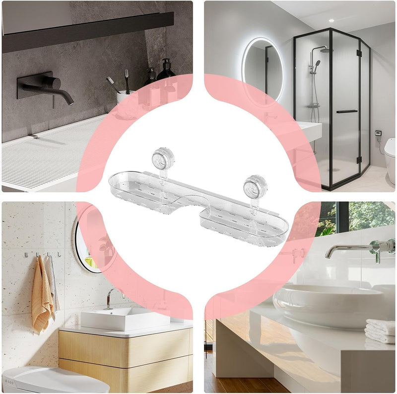 Wall Mounted Bathroom Shelf Sink Rack Soap Holder