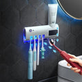 Tooth Brush Sterilizer Cleaner Smart Toothpaste Dispenser