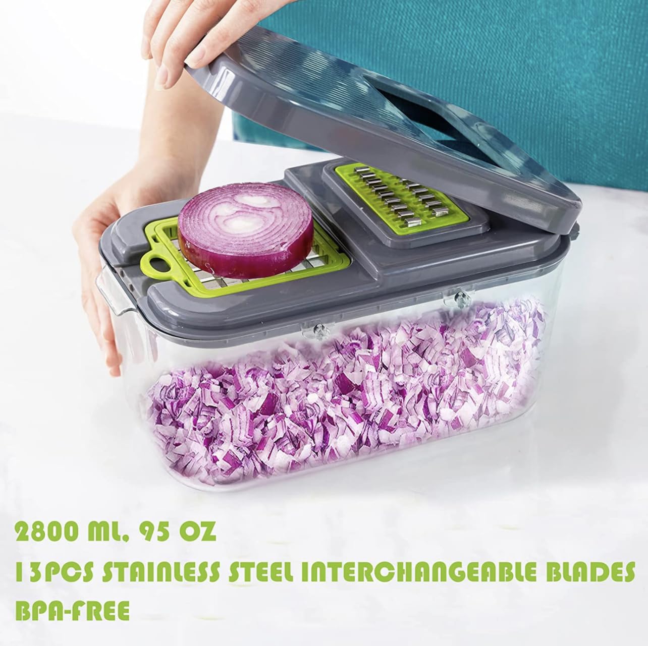 22in1 Nicer Dicer, Multifunction Vegetable Cutter Techmanistan
