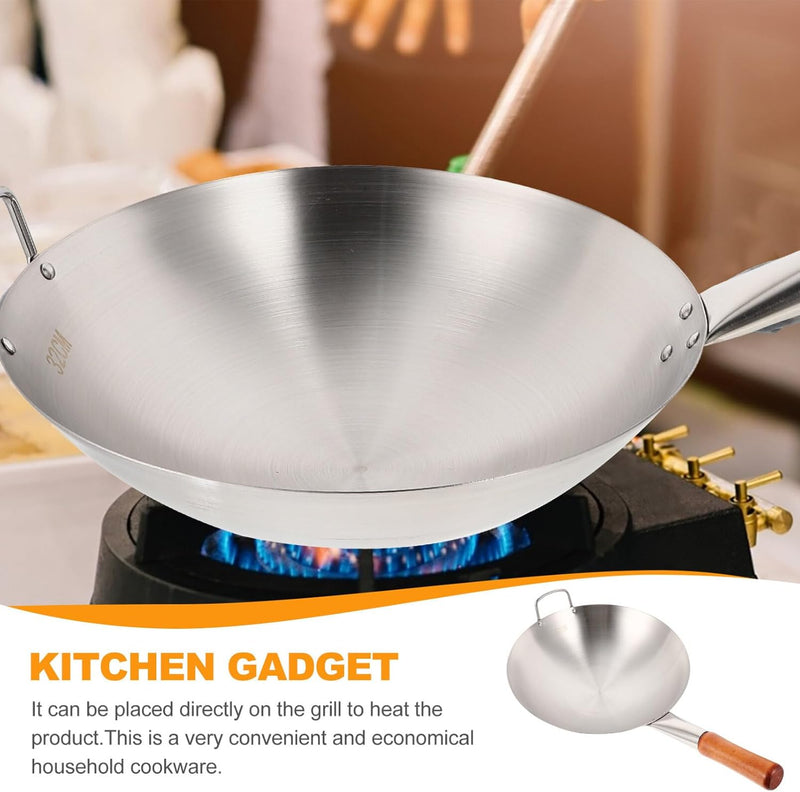 Stainless Steel Wok Pan Stir Fry Pan