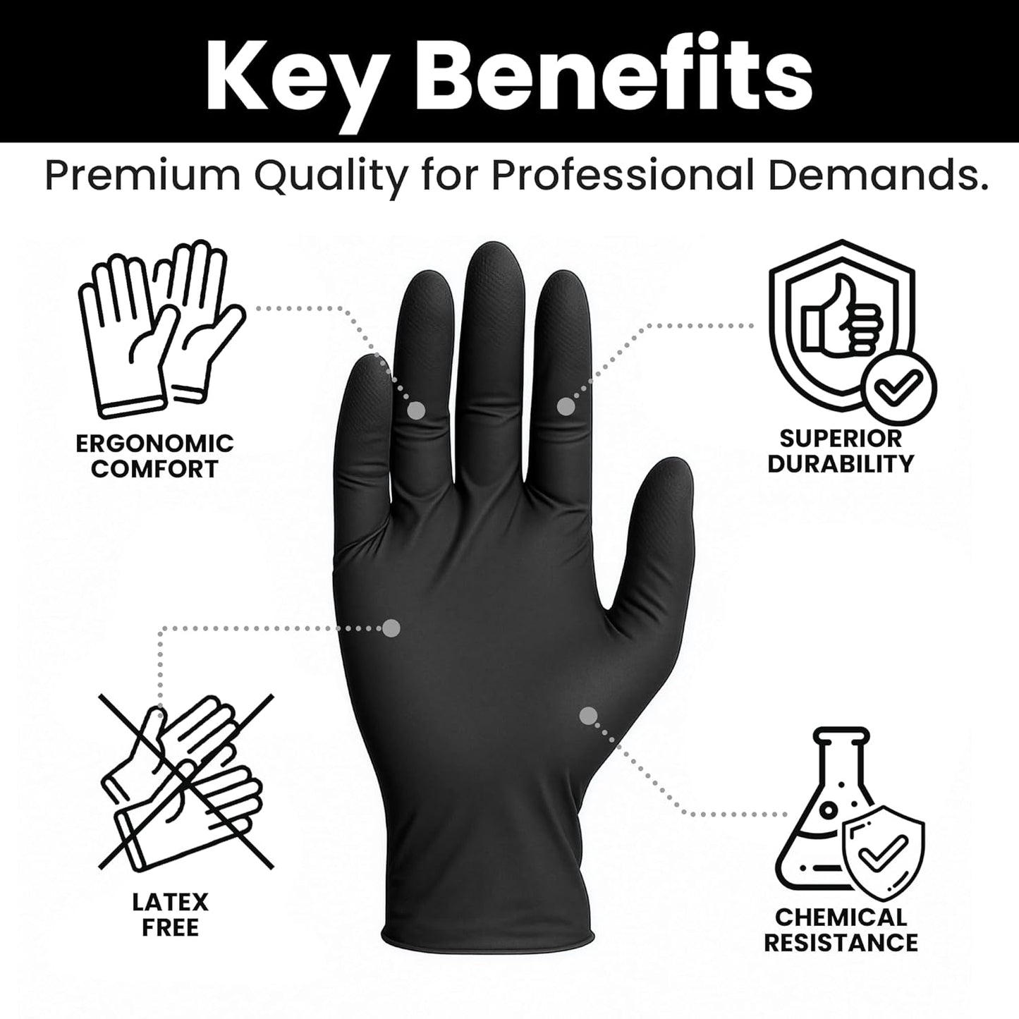 Pack of 100 - Vinyl Disposable Gloves Techmanistan