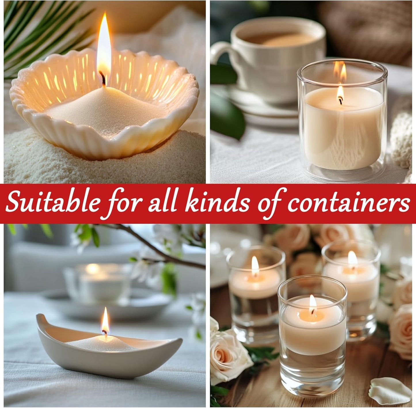 1Kg Sand Wax With Wicks