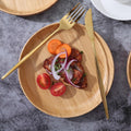 Round Bamboo Serving Plate