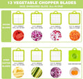 22in1 Nicer Dicer, Multifunction Vegetable Cutter Techmanistan