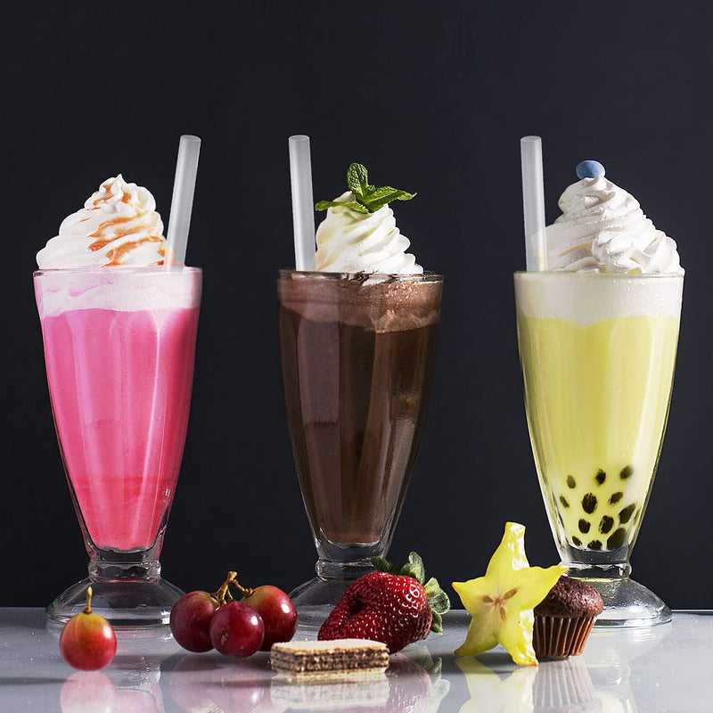 Pack of 50 Disposable Bubble Tea Straws — Clear Wide Boba Straws