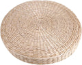 Handmade Woven Straw Pouf Floor Cushion