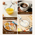 Wireless Egg Beater with 2 Different Attachments