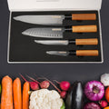 4 Pcs High-Carbon Stainless Steel Chef Knife Set