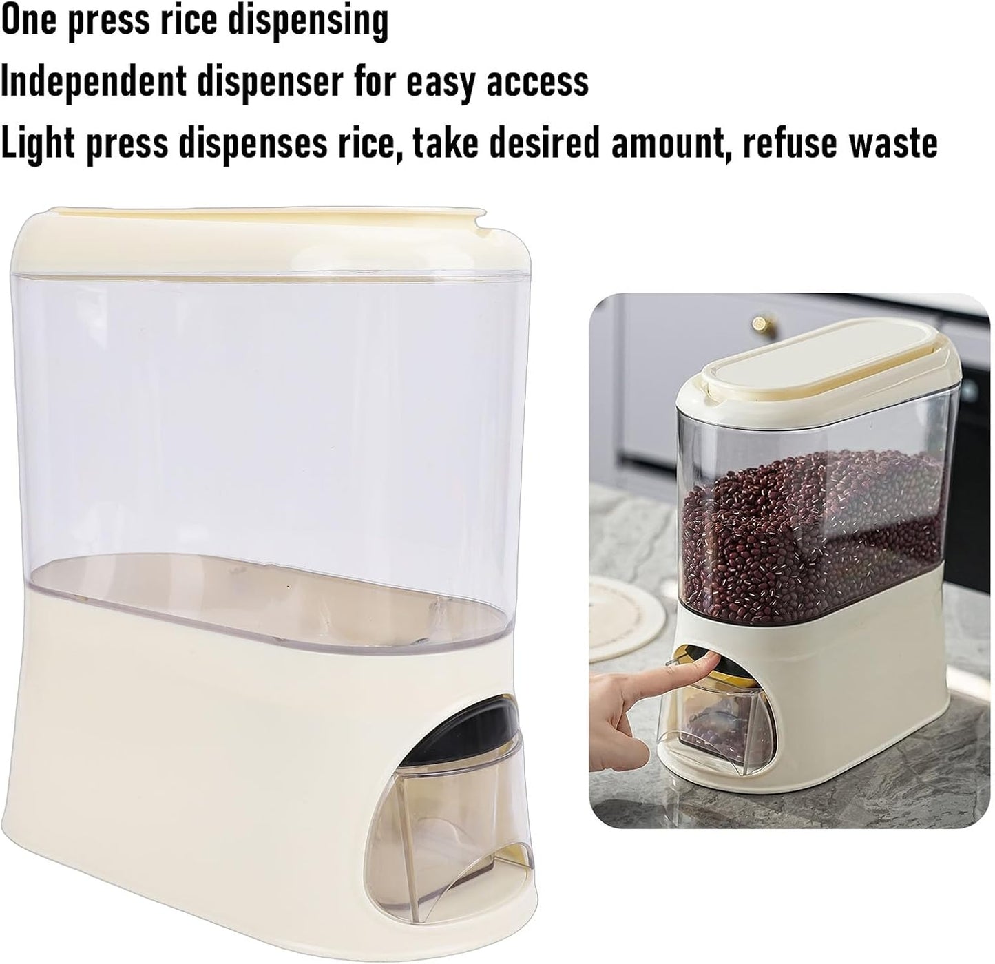3L Sealed Clear Large Rice Dispenser