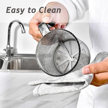 Handheld Plastic Flour Shaker Mesh Flour Sifter