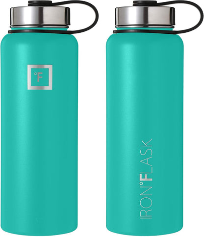 Vacuum Insulated Stainless Steel Sports Water Bottle with 3 Lids