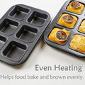 Mini Brownie Bar Baking Pan – Non-Stick, Easy Cleanup