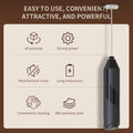 Battery-Operated Electric Milk Frother with Stand