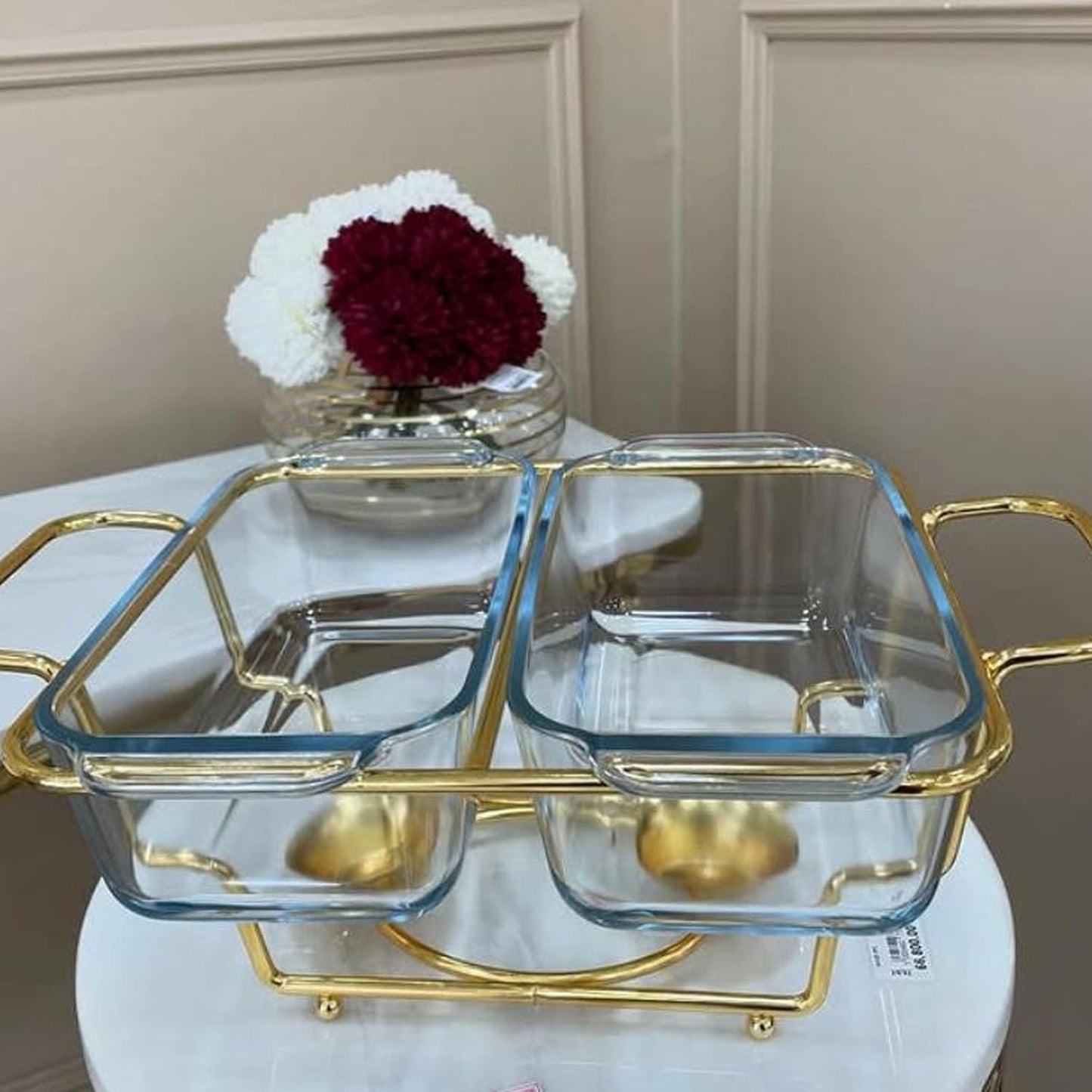 2 Grid Buffet Food Warmer Pot