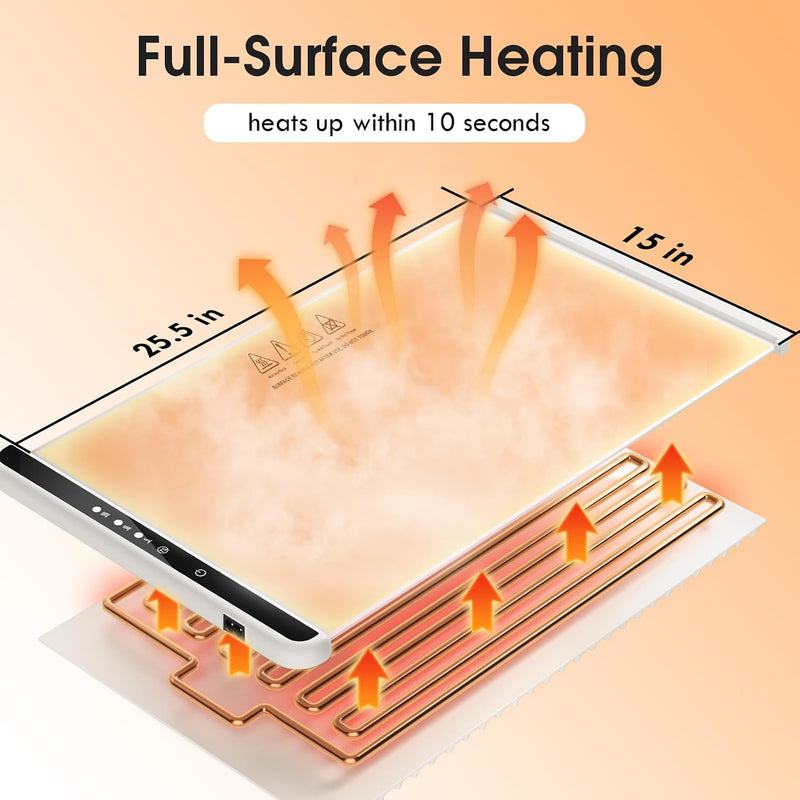 Electric Warming Tray, Full Surface Quick Heating Food Warming Mat for Food