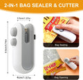Rechargeable Mini Sealing Machine | 2-in-1 Bag Sealer & Cutter