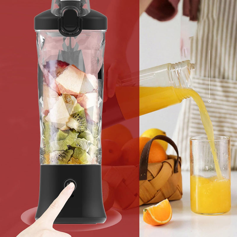800ml Capacity Cordless Stainless Steel Blender with 6 Ultra Sharp Blades