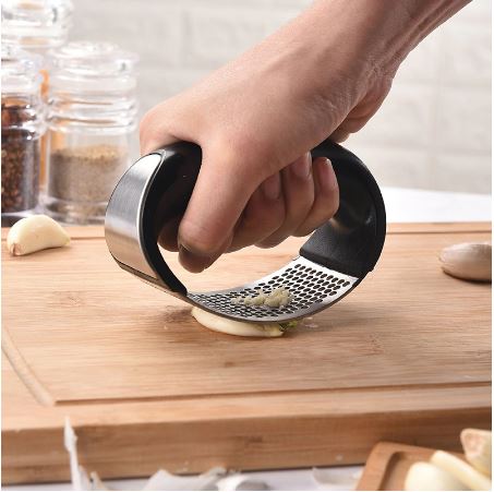 Stainless Steel Ginger Garlic Hand Presser – Crusher & Mincer for Easy Cooking--Techmanistan-My Store