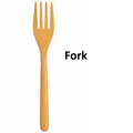 Acacia Wood Teaspoon, Tablespoon & Fork