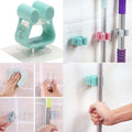 Pack of 3 - Random Color Self Adhesive Wall Mounted Mop Hook Mop Holder Broom Clamp, Bathroom Mop Holder, No Trace-Free Punching Nail-Free Mop Clip, No Drilling Mop and Broom Holder, Brush Broom Hangerz My Store