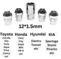 Anti-Theft Wheel Bolts - Car Tyre Security Nuts - Set of 4 Locks and 1 Key