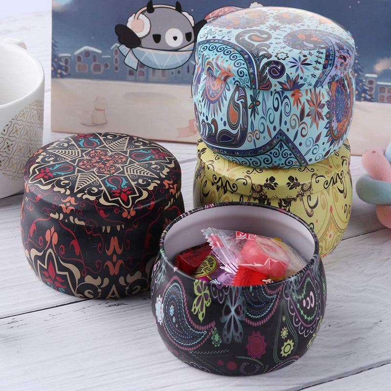 Multipurposed Drum Pot Shaped Metal Jewelry Pill Sugar Trinket Tea Pot Tin Sealed Jar Candy Iron Box ? Random Design & Color My Store