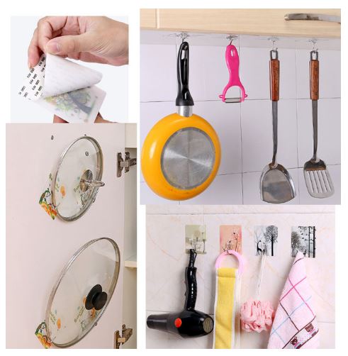 Pack of 3 - Random Cartoon Pattern Super Adhesive Wall Hooks, Self-Adhesive Wall Hooks For Kitchen, Bathroom & Bedroom My Store