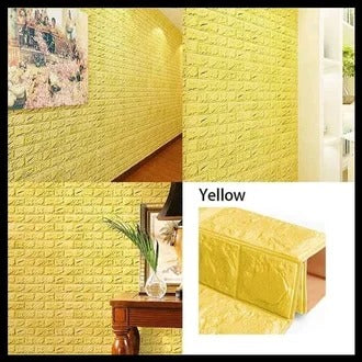 Pack of 4 - 3D Brick Wall Stickers Techmanistan