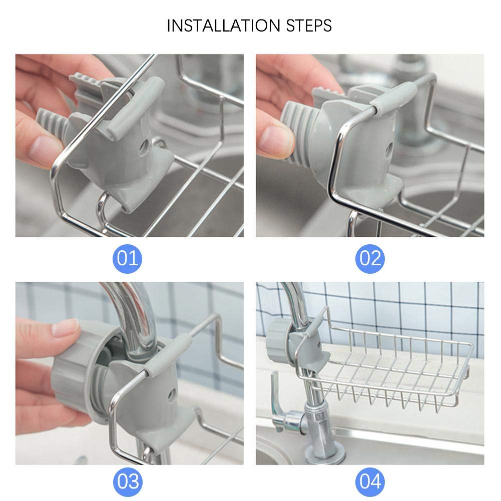 Sink Faucet Sponge Holder Sink Caddy Organizer My Store